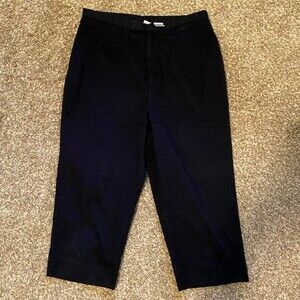 Kim Rogers Black Cotton Womens Capris Size 8P